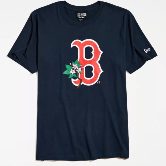 New Era Other - New Era Boston Red Sox State Flower MLB T-Shirt Tee Navy Men's